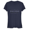 thumbnail image 1 of Junior's Star Wars: The Rise of Skywalker Starry Logo  Graphic Tee Navy Blue Large, 1 of 2