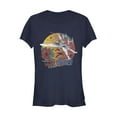 thumbnail image 1 of Junior's Star Wars: The Rise of Skywalker Tropical X-Wing  Graphic Tee Navy Blue X Large, 1 of 2