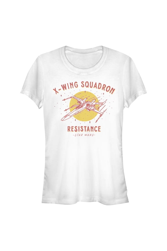 Junior's Star Wars: The Rise of Skywalker X-Wing Squadron Graphic Tee White 2X Large