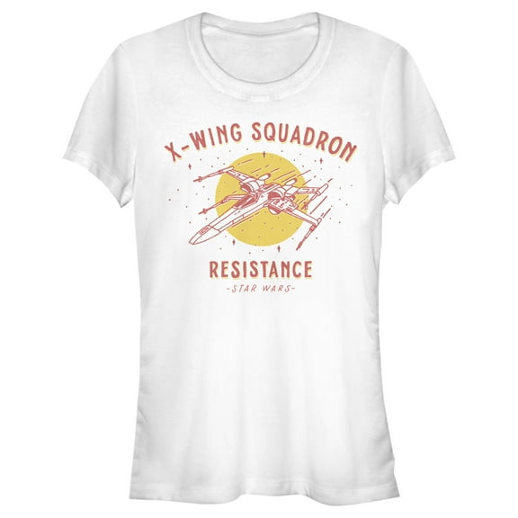 Junior's Star Wars: The Rise of Skywalker X-Wing Squadron Graphic Tee White Large