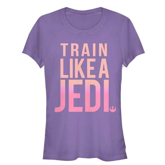 Junior's Star Wars Train Like a Jedi Graphic Tee Purple Small