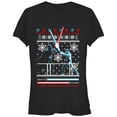 thumbnail image 1 of Junior's Star Wars Ugly Christmas Duel Graphic Tee Black Small, 1 of 2