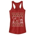 thumbnail image 1 of Junior's Star Wars Ugly Christmas Hoth Sweet Hoth  Racerback Tank Top Scarlet X Small, 1 of 3
