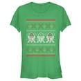 thumbnail image 1 of Junior's Star Wars Ugly Christmas R2-D2  Graphic Tee Kelly Green X Large, 1 of 2
