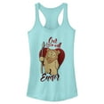 thumbnail image 1 of Junior's Star Wars Valentine's Day Ewok Love Will Endor Racerback Tank Top Cancun Medium, 1 of 4