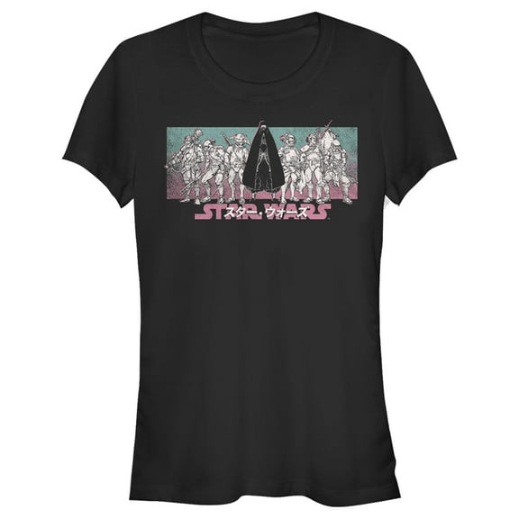 Junior's Star Wars: Visions Group Shot  Graphic Tee Black Small