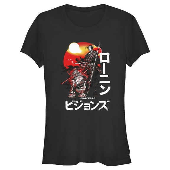 Junior's Star Wars: Visions R2-D2 Warrior  Graphic Tee Black Medium