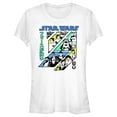 thumbnail image 1 of Junior's Star Wars: Visions Retro Anime Character Panels  Graphic Tee White Small, 1 of 3