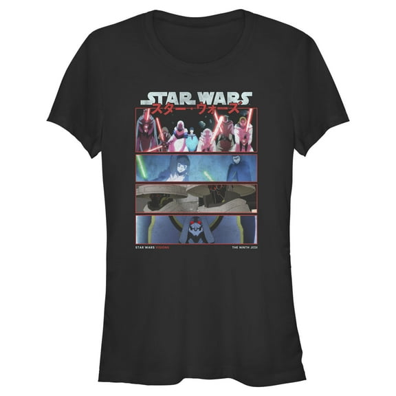 Junior's Star Wars: Visions The Ninth Jedi Graphic Tee Black 2X Large