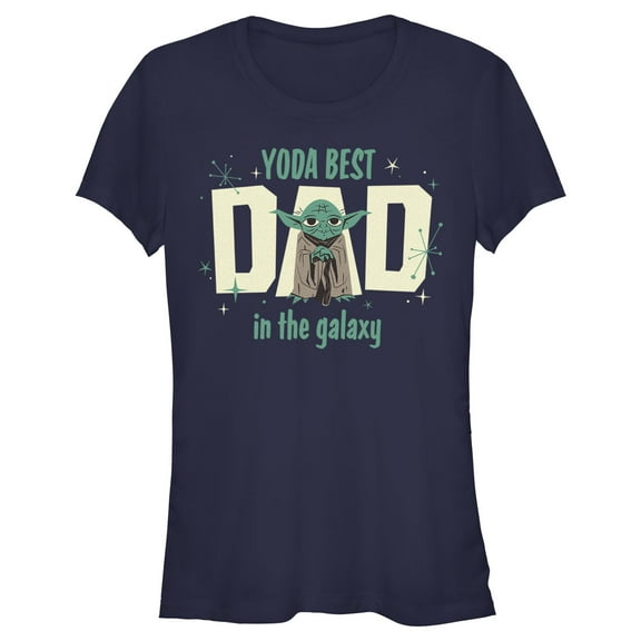 Junior's Star Wars Yoda Best Dad in the Galaxy  Graphic T-Shirt