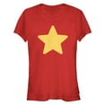 thumbnail image 1 of Junior's Steven Universe Star  Graphic Tee Red Medium, 1 of 2