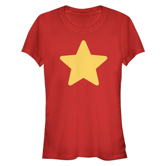 Junior's Steven Universe Star Graphic Tee Red Medium