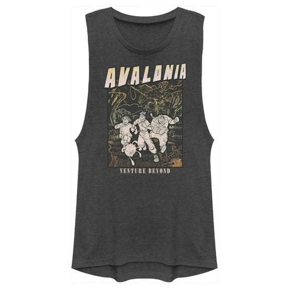 Junior's Strange World Avalonia Venture Beyond  Festival Muscle Graphic Tee Charcoal Small