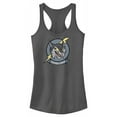 thumbnail image 1 of Junior's Strange World Lightning Lynxes Racerback Tank Top Charcoal X Small, 1 of 4