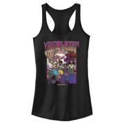 Junior's Strange World Venture Beyond Group Racerback Tank Top Black 2X Large