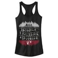 thumbnail image 1 of Netflix Junior's Stranger Things Alphabet Lights Racerback Tank Top Black Large, 1 of 4
