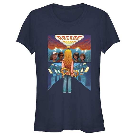 Netflix Junior's Stranger Things Netflix Boy's Meet Arcade Girl Graphic T-Shirt