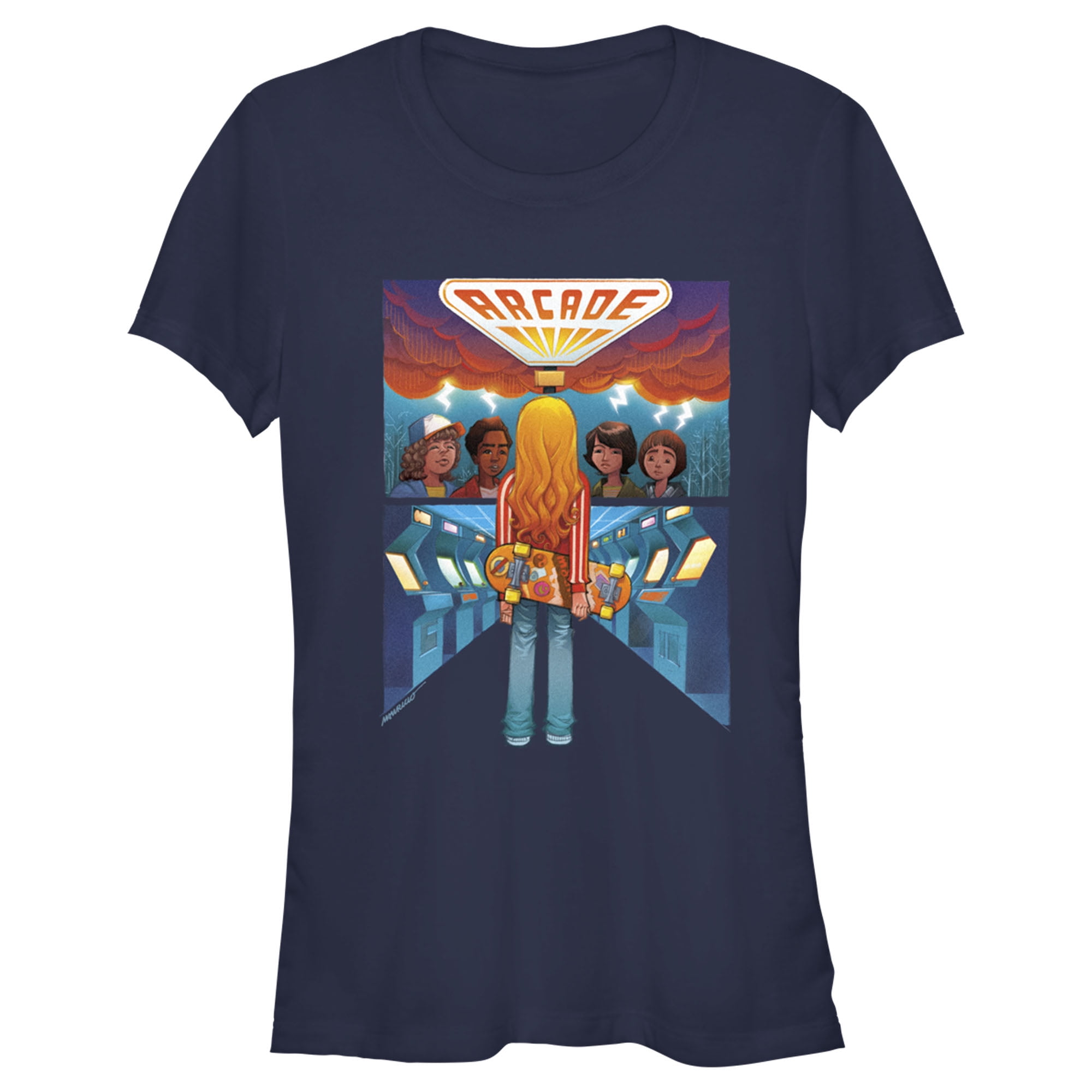 Stranger Things Arcade Girl Graphic Tee for Boys Kuwait Ubuy