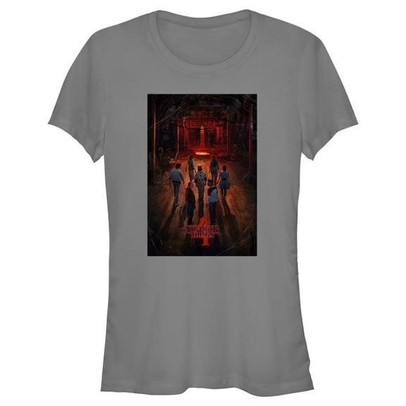 Netflix Junior's Stranger Things Caution Creel House Rift Poster Graphic T-Shirt