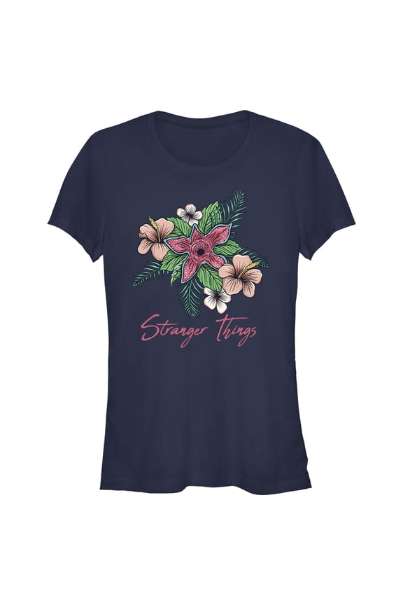 Netflix Junior's Stranger Things Demogorgon Hidden Flower Graphic T-Shirt