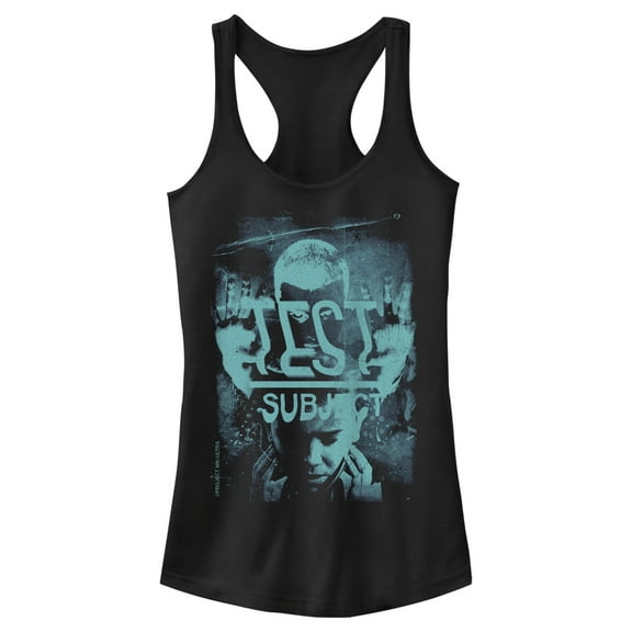 Netflix Junior's Stranger Things Eleven Test Subject Racerback Tank Top Black X Large