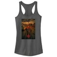 thumbnail image 1 of Netflix Junior's Stranger Things Four Friends Rift Apocalypse Poster Racerback Tank Top Charcoal / Apocalypse Medium, 1 of 4