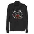 thumbnail image 1 of Netflix Junior's Stranger Things Hellfire Club Costume Cowl Neck Sweatshirt Black Large, 1 of 4