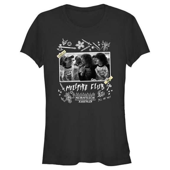 Netflix Junior's Stranger Things Hellfire Club Members Graphic T-Shirt