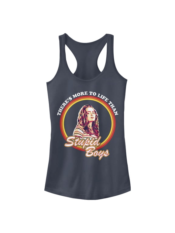 Netflix Junior's Stranger Things Max More to Life than Netflix Boy's Racerback Tank Top Indigo Large