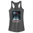 thumbnail image 1 of Netflix Junior's Stranger Things Prey Hunting Demogorgon Racerback Tank Top Charcoal Small, 1 of 4