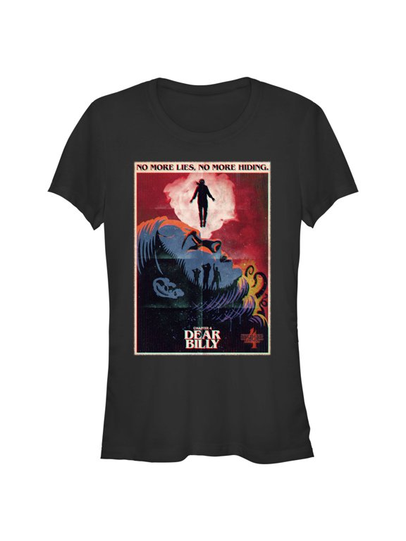 Netflix Junior's Stranger Things Retro Dear Billy Poster Graphic T-Shirt