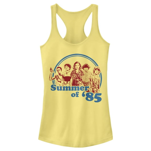 Netflix Junior's Stranger Things Retro Summer of '85 Racerback Tank Top Banana Large
