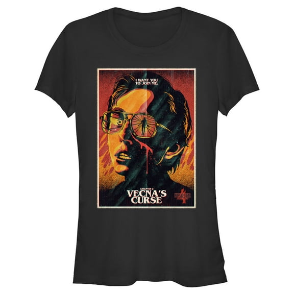 Netflix Junior's Stranger Things Retro Vecna's Curse Poster Graphic T-Shirt