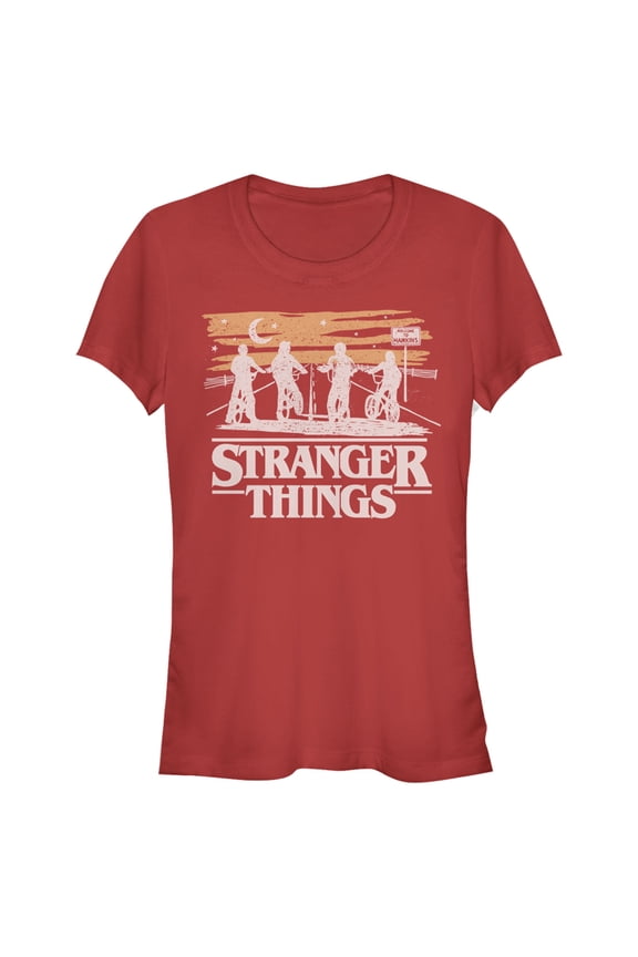 Netflix Junior's Stranger Things Starry Bike Ride Graphic T-Shirt