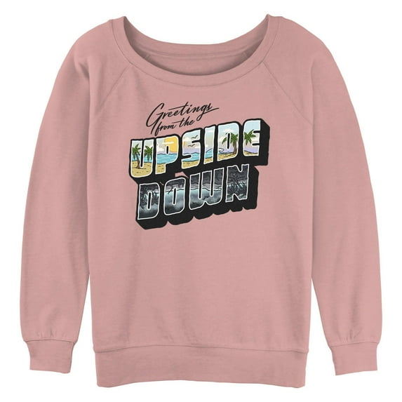 Netflix Junior's Stranger Things Tropical Upside Down Greetings Sweatshirt