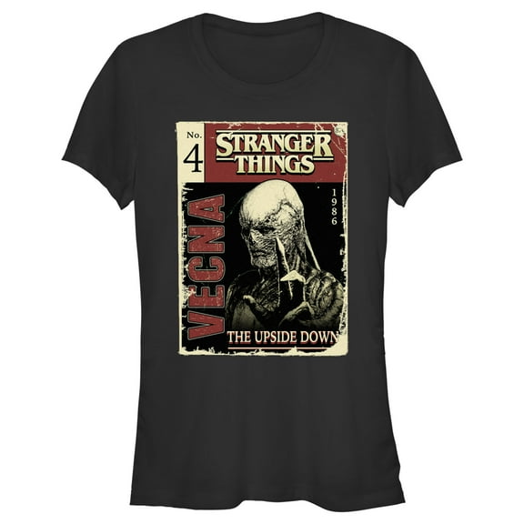 Netflix Junior's Stranger Things Vecna Comic Book Cover Graphic T-Shirt