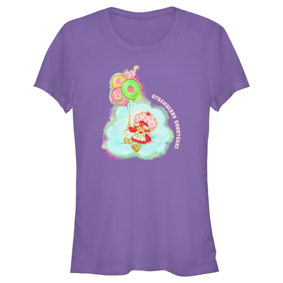 Junior's Strawberry Shortcake Balloon Cloud Graphic T-Shirt