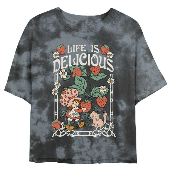 Junior's Strawberry Shortcake Life is Delicious Graphic T-Shirt