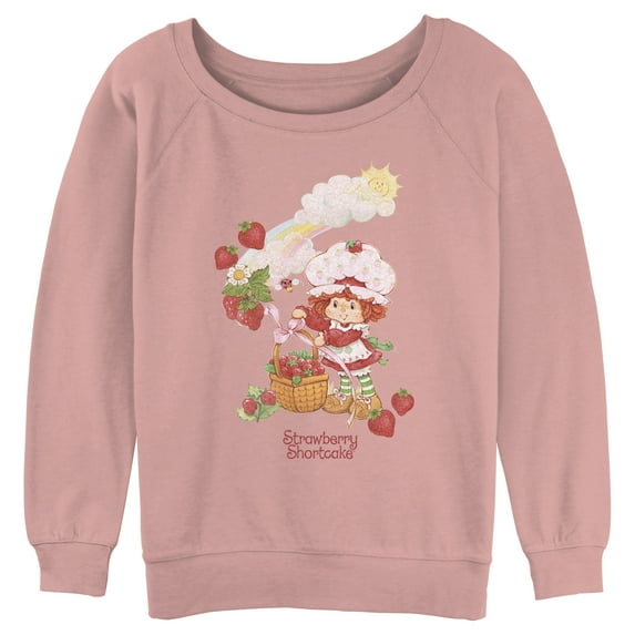 Junior's Strawberry Shortcake Rainbow Basket Sweatshirt