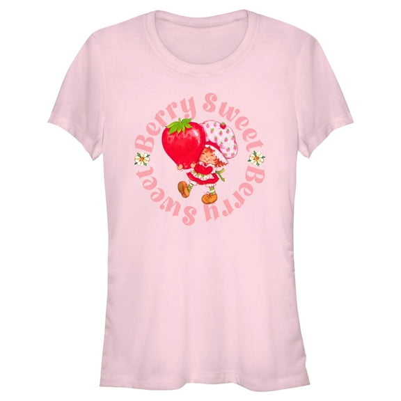 Junior's Strawberry Shortcake Sweet Center Berry Graphic T-Shirt