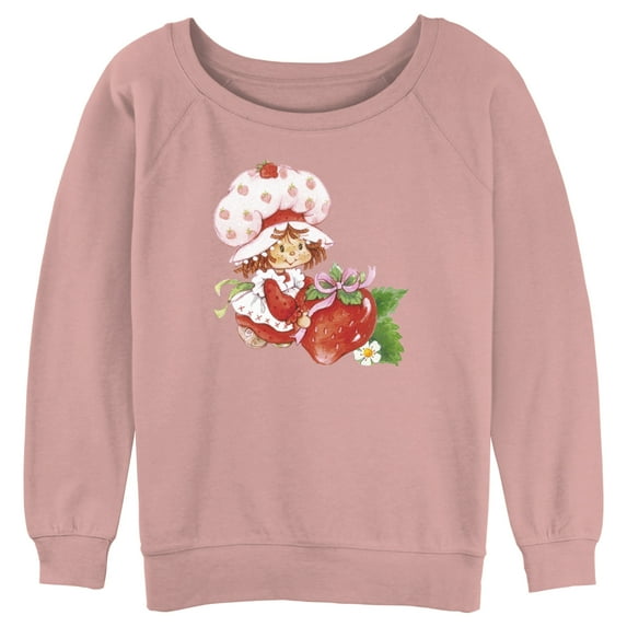 Junior's Strawberry Shortcake Watercolor Berry Sweatshirt