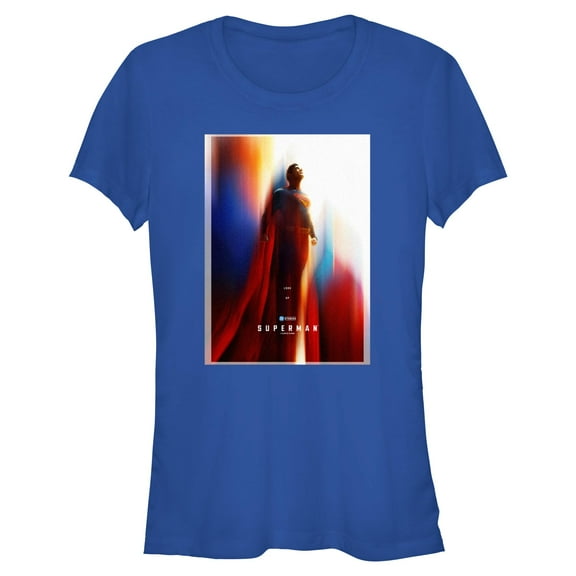 Junior's Superman Look Up Movie Poster Graphic T-Shirt