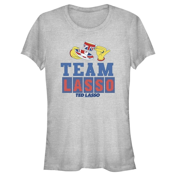 Junior's Ted Lasso Tea Time Graphic Tee Athletic Heather 2X Large