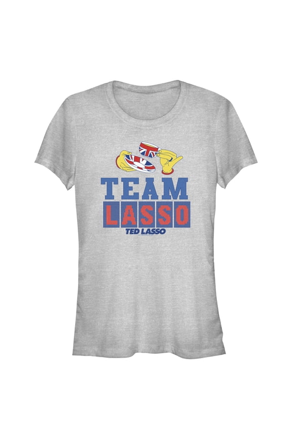 Junior's Ted Lasso Tea Time Graphic Tee Athletic Heather X Large