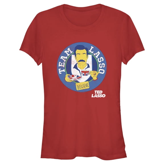 Junior's Ted Lasso Team Believe Graphic Tee Red Large