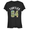 thumbnail image 1 of Junior's Teenage Mutant Ninja Turtles 84 Turtles Graphic Tee Black Large, 1 of 3