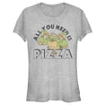 thumbnail image 1 of Junior's Teenage Mutant Ninja Turtles All You Need is Pizza Raphael  Graphic Tee Athletic Heather X Large, 1 of 3