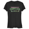 thumbnail image 1 of Junior's Teenage Mutant Ninja Turtles Distressed Character Lineup  Graphic Tee Black Small, 1 of 3