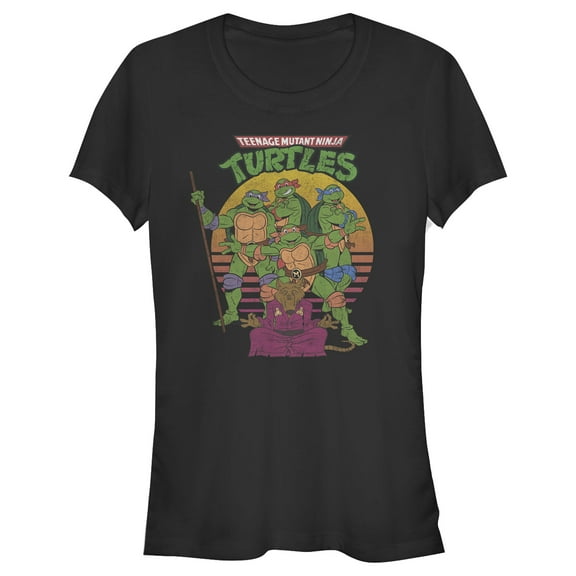 Junior's Teenage Mutant Ninja Turtles Master Splinter Shot  Graphic Tee Black 2X Large