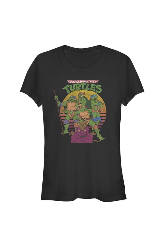 Junior's Teenage Mutant Ninja Turtles Master Splinter Shot  Graphic Tee Black 2X Large